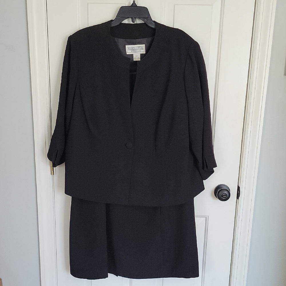 Vintage Jessica Howard dress & jacket set, size 22WP